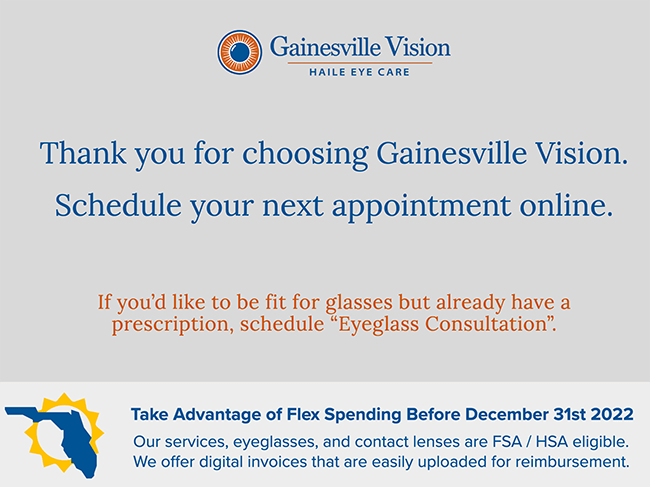 Schedule your next appointment online or by phone, (352)-448-3932. 